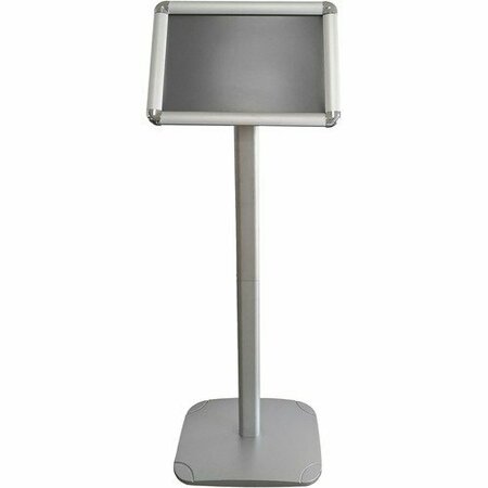 SECO Sign, w/Floor Stand, f/Menu Display, 8-1/2inx11in, Silver SSCDMB8511SV